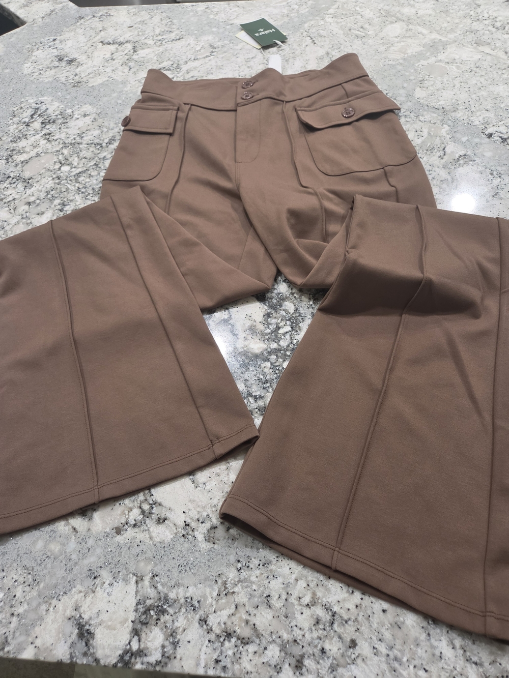 Halara Women’s Boot Cut Flare Pants — Brown - Picture 9 of 9
